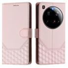 For Xiaomi 15 Ultra Honeycomb Embossing RFID Leather Phone Case(Pink) - 2