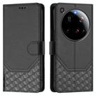 For Xiaomi 15 Ultra Honeycomb Embossing RFID Leather Phone Case(Black) - 2
