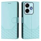 For Xiaomi Poco M6 Plus / Redmi 13x 4G Honeycomb Embossing RFID Leather Phone Case(Mint Green) - 2