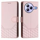 For Xiaomi Civi 5 Pro 5G Honeycomb Embossing RFID Leather Phone Case(Pink) - 2