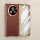 For Honor Magic V3 GKK Integrated Magnetic Fold Hinge AG Phantom Shockproof Phone Case(Sand Gold) - 1