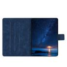 For Lenovo Tab M10 3rd Gen / TB-328F Embossed Couple Cat Smart Tablet Leather Case(Blue) - 3