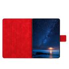 For Lenovo Tab M10 3rd Gen / TB-328F Embossed Couple Cat Smart Tablet Leather Case(Red) - 3