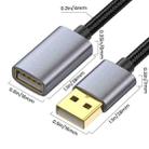 USB2.0 A Male to A Female Extension Data Charging Cable, Length:0.3m - 2