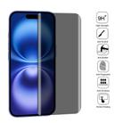 For iPhone 16 High Transparency Full Cover Anti-spy Tempered Glass Film - 3