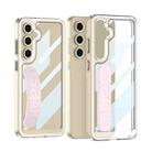 For Samsung Galaxy S24 FE 5G GKK Space Silicone Wristband Phone Case(Pink) - 1
