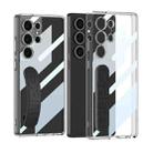 For Samsung Galaxy S25 Ultra 5G GKK Space Silicone Wristband Phone Case(Black) - 1