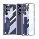 For Samsung Galaxy S25 Ultra 5G GKK Space Silicone Wristband Phone Case(Blue) - 1