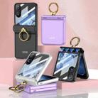 For Xiaomi Mix Flip GKK Integrated Magnetic Hinged Flip Case with Ring Holder(Purple) - 2