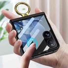 For Xiaomi Mix Flip GKK Integrated Magnetic Hinged Flip Case with Ring Holder(Purple) - 3