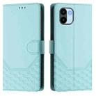 For Redmi A1 4G / A2 4G Honeycomb Embossing RFID Leather Phone Case(Mint Green) - 2