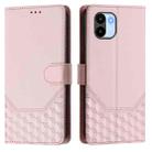 For Redmi A1 4G / A2 4G Honeycomb Embossing RFID Leather Phone Case(Pink) - 2