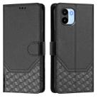 For Redmi A1 4G / A2 4G Honeycomb Embossing RFID Leather Phone Case(Black) - 2