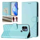 For Redmi A1+ / A2+ Honeycomb Embossing RFID Leather Phone Case(Mint Green) - 1