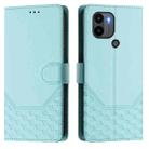 For Redmi A1+ / A2+ Honeycomb Embossing RFID Leather Phone Case(Mint Green) - 2