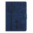 For Samsung Galaxy Tab A 10.1 2019 Embossed Couple Cat Smart Tablet Leather Case(Blue) - 3