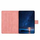 For Samsung Galaxy Tab A9+ Embossed Couple Cat Smart Tablet Leather Case(Pink) - 3