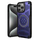 For iPhone 15 Pro Ice Front Cooling MagSafe Magnetic Phone Case(Purple) - 1