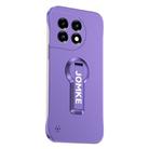 For OnePlus Ace 2 Baking Varnish 360 Rotate Holder No Frame PC Phone Case(Purple) - 1