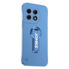 For OnePlus Ace 2 Pro Baking Varnish 360 Rotate Holder No Frame PC Phone Case(Blue) - 1