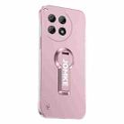 For OnePlus Ace 3 Pro Baking Varnish 360 Rotate Holder No Frame PC Phone Case(Pink) - 1