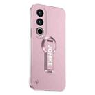 For OnePlus Ace 3V Baking Varnish 360 Rotate Holder No Frame PC Phone Case(Pink) - 1