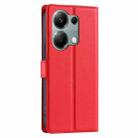 For Xiaomi Poco M6 Pro 4G Voltage Ultra-thin Dot Leather Phone Case(Red) - 3