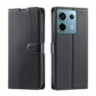 For Xiaomi Poco X6 Pro 5G Global Voltage Ultra-thin Dot Leather Phone Case(Black) - 1