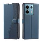 For Xiaomi Poco X6 Pro 5G Global Voltage Ultra-thin Dot Leather Phone Case(Blue) - 1