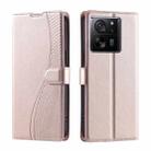 For Xiaomi 13T / 13T Pro Voltage Ultra-thin Dot Leather Phone Case(Rose Gold) - 1