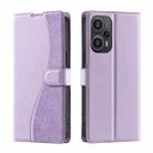 For Xiaomi Poco F5 Voltage Ultra-thin Dot Leather Phone Case(Purple) - 1