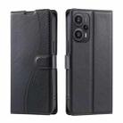 For Xiaomi Poco F5 Voltage Ultra-thin Dot Leather Phone Case(Black) - 1