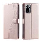 For Xiaomi Poco M5s 4G Global Voltage Ultra-thin Dot Leather Phone Case(Rose Gold) - 1