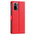 For Xiaomi Poco M5s 4G Global Voltage Ultra-thin Dot Leather Phone Case(Red) - 3