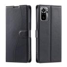 For Xiaomi Poco M5s 4G Global Voltage Ultra-thin Dot Leather Phone Case(Black) - 1