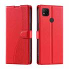 For Xiaomi Poco C31 / Redmi 9C Voltage Ultra-thin Dot Leather Phone Case(Red) - 1