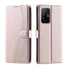 For Xiaomi Mi 11T / 11T Pro Voltage Ultra-thin Dot Leather Phone Case(Rose Gold) - 1