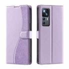 For Xiaomi 12T / 12T Pro Voltage Ultra-thin Dot Leather Phone Case(Purple) - 1
