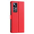 For Xiaomi 12T / 12T Pro Voltage Ultra-thin Dot Leather Phone Case(Red) - 3