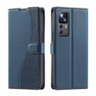 For Xiaomi 12T / 12T Pro Voltage Ultra-thin Dot Leather Phone Case(Blue) - 1