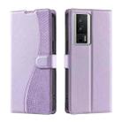 For Xiaomi Poco F5 Pro Voltage Ultra-thin Dot Leather Phone Case(Purple) - 1