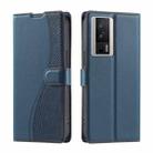 For Xiaomi Poco F5 Pro Voltage Ultra-thin Dot Leather Phone Case(Blue) - 1