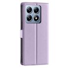 For Xiaomi 14T Voltage Ultra-thin Dot Leather Phone Case(Purple) - 3