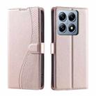 For Xiaomi 14T Voltage Ultra-thin Dot Leather Phone Case(Rose Gold) - 1