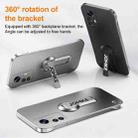 For Xiaomi 12 Pro Baking Varnish 360 Rotate Holder No Frame PC Phone Case(Silver) - 3