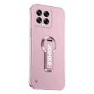 For Xiaomi 14 Baking Varnish 360 Rotate Holder No Frame PC Phone Case(Pink) - 1