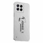 For Xiaomi 14 Baking Varnish 360 Rotate Holder No Frame PC Phone Case(Silver) - 1