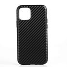 For iPhone 12 Pro Max Carbon Fiber Texture TPU Protective Case(Black) - 1