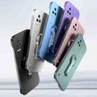 For Redmi K50 Baking Varnish 360 Rotate Holder No Frame PC Phone Case(Silver) - 2