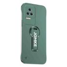 For Redmi K50 Pro Baking Varnish 360 Rotate Holder No Frame PC Phone Case(Green) - 1